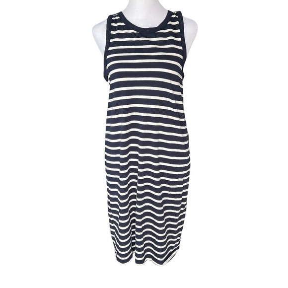J. Crew - NWT Knit Cutaway Mini Striped Nautical Preppy Casual Dress Sz S - Picture 3 of 8